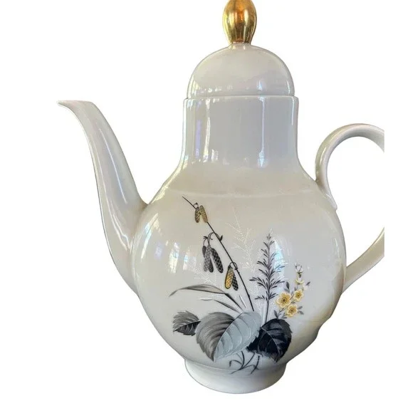 Beautiful Porcelain Winterling Bavaria Germany Coffee/Teapot And Sugar Bowl Set